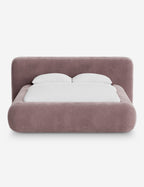 Pendo Rounded Platform Bed | Custom Upholstery, Low-Slung Design
