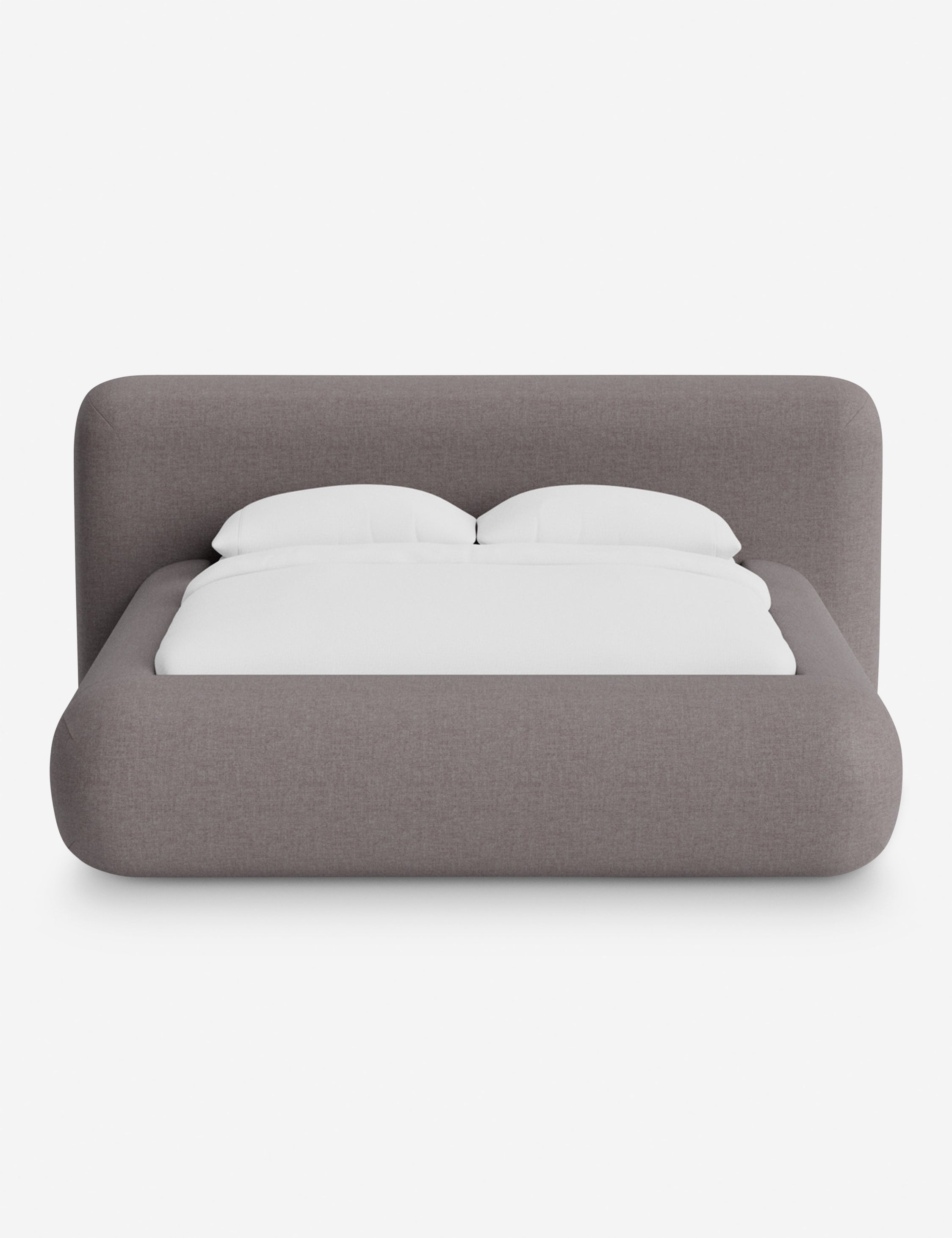 Pendo Rounded Platform Bed | Custom Upholstery, Low-Slung Design