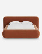 Pendo Rounded Platform Bed | Custom Upholstery, Low-Slung Design