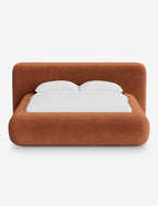 Pendo Rounded Platform Bed | Custom Upholstery, Low-Slung Design