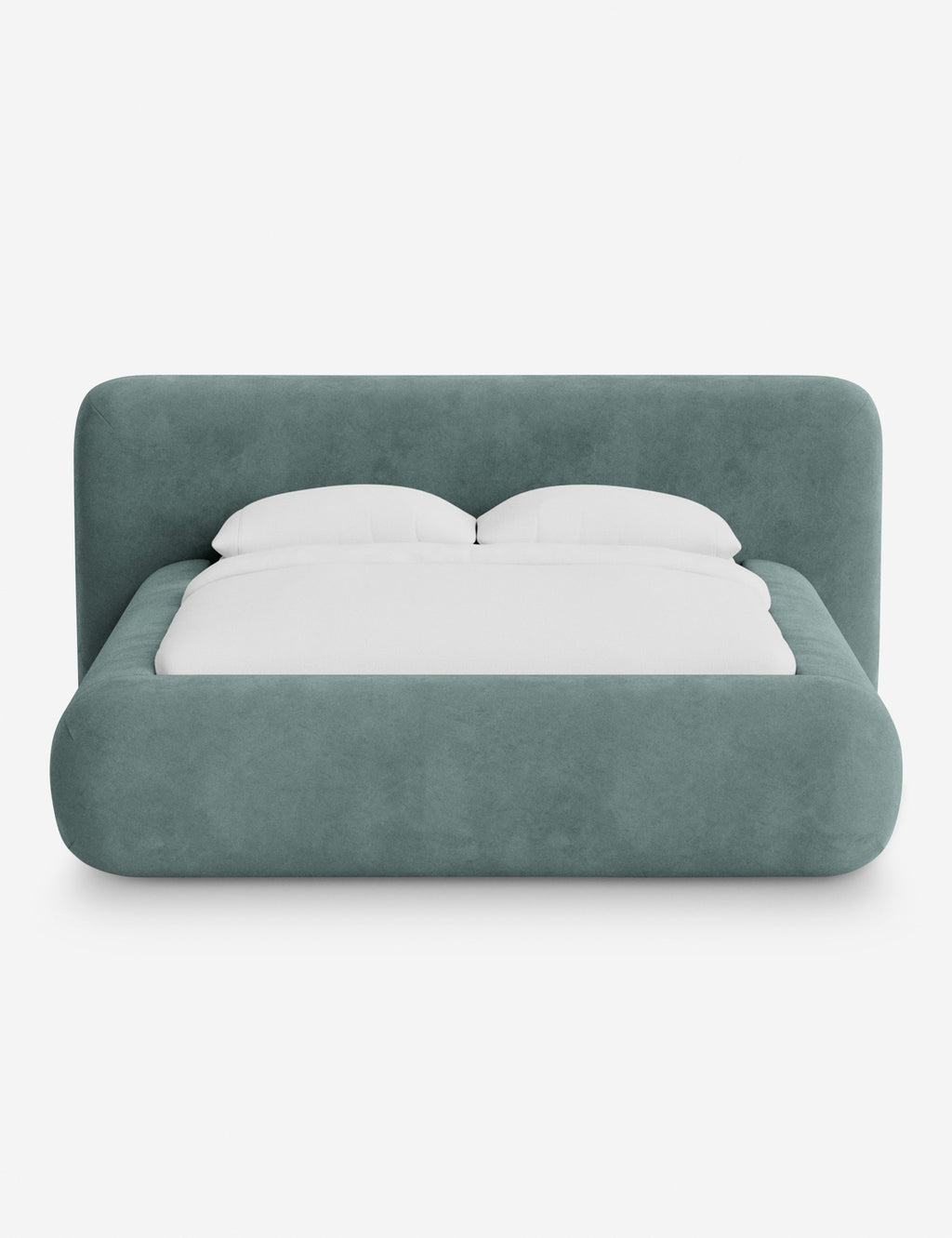 Pendo Rounded Platform Bed | Custom Upholstery, Low-Slung Design