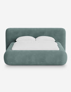 Pendo Rounded Platform Bed | Custom Upholstery, Low-Slung Design