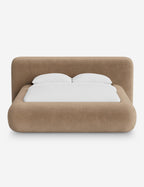 Pendo Rounded Platform Bed | Custom Upholstery, Low-Slung Design