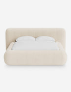 Pendo Rounded Platform Bed | Custom Upholstery, Low-Slung Design