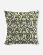Bela Indoor/Outdoor Pillow | Floral Block Print Design