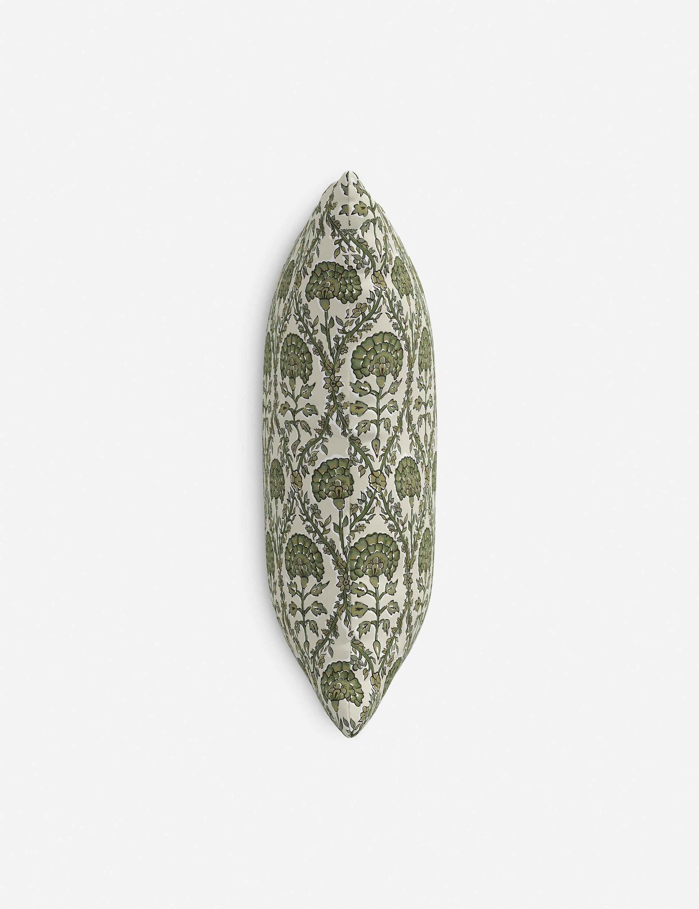 Bela Indoor/Outdoor Pillow | Floral Block Print Design