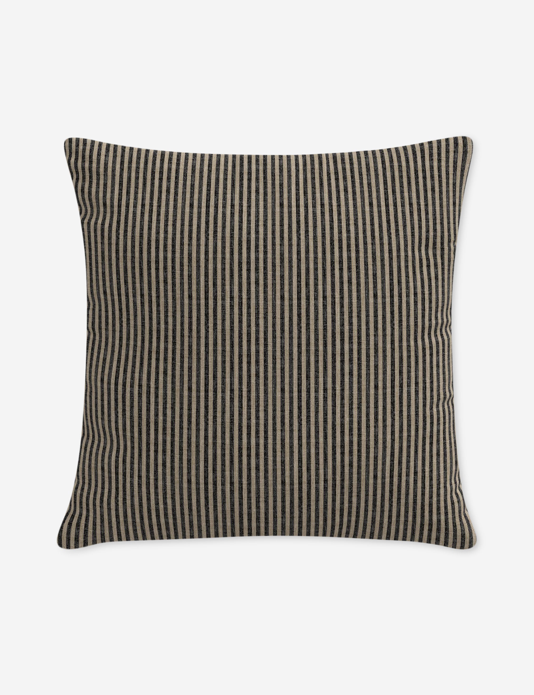 Aveline Indoor/Outdoor Pillow | Classic Pinstripe Design