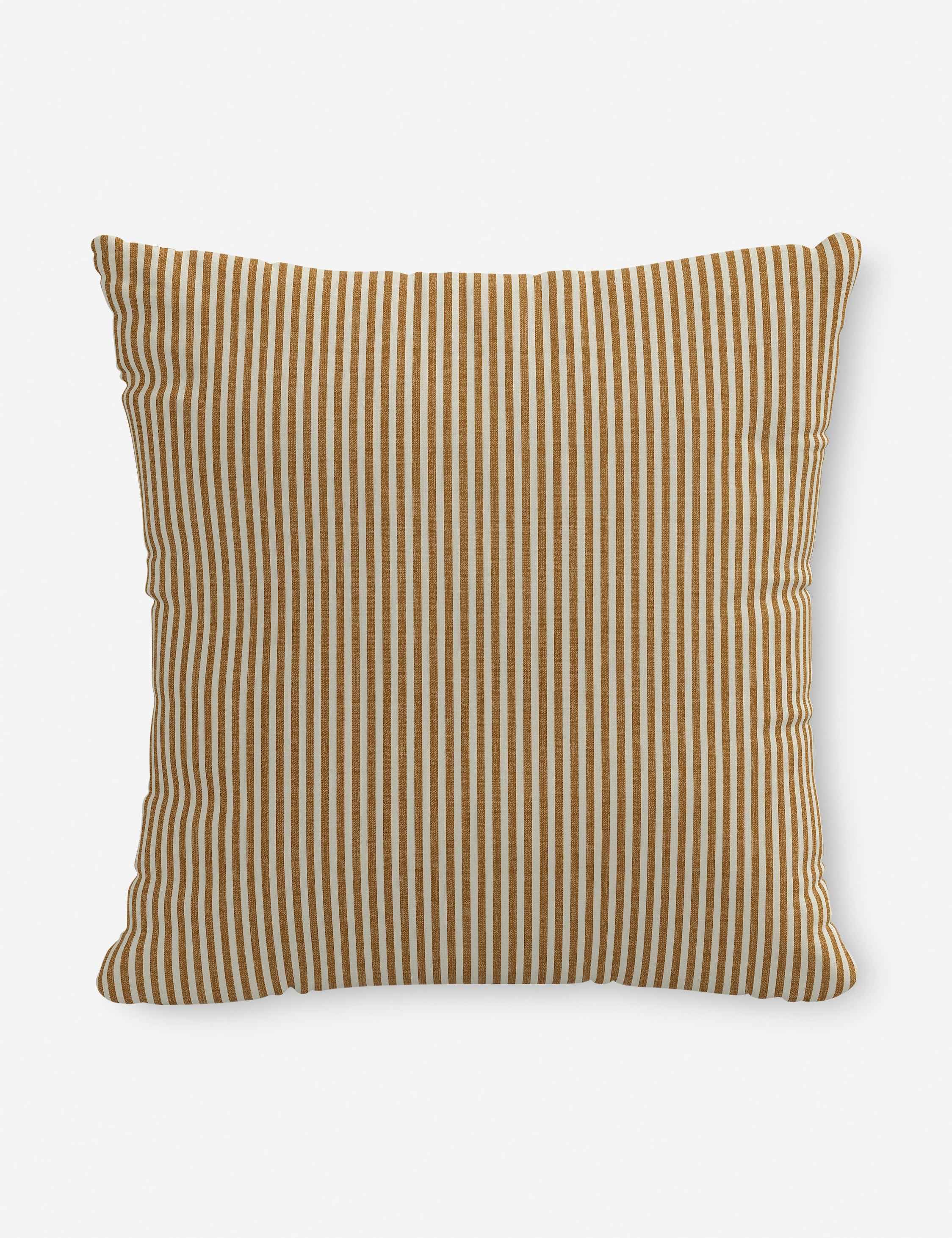 Aveline Indoor/Outdoor Pillow | Classic Pinstripe Design