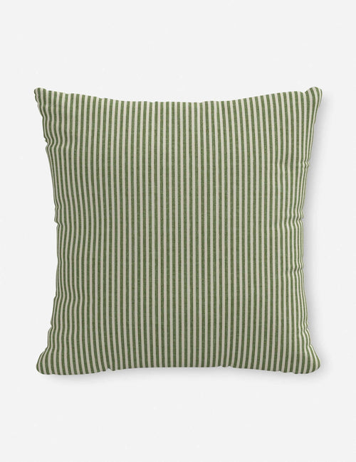 Aveline Indoor/Outdoor Pillow | Classic Pinstripe Design