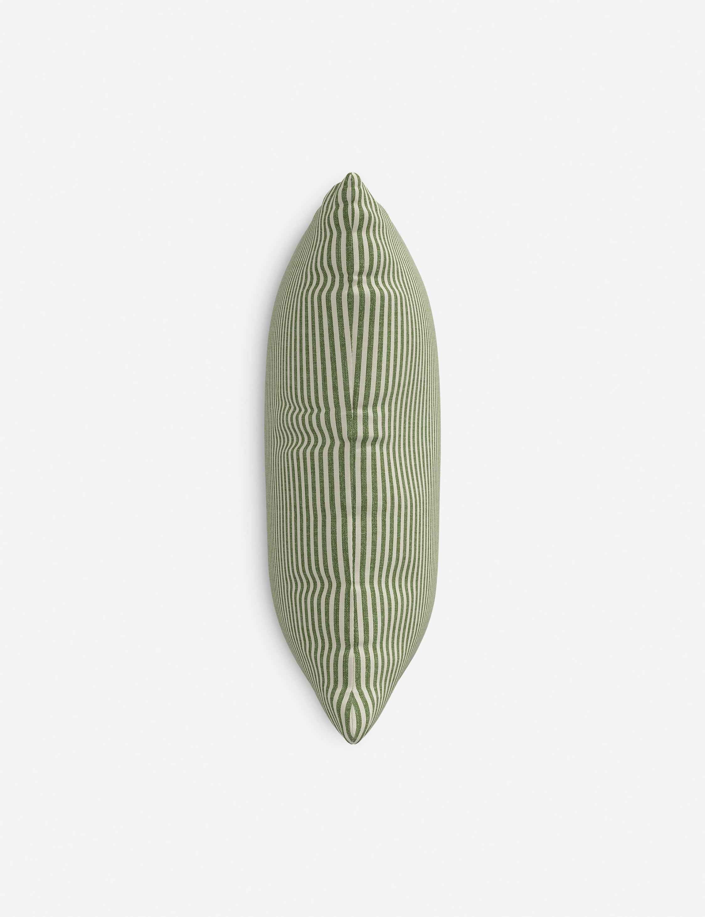 Aveline Indoor/Outdoor Pillow | Classic Pinstripe Design