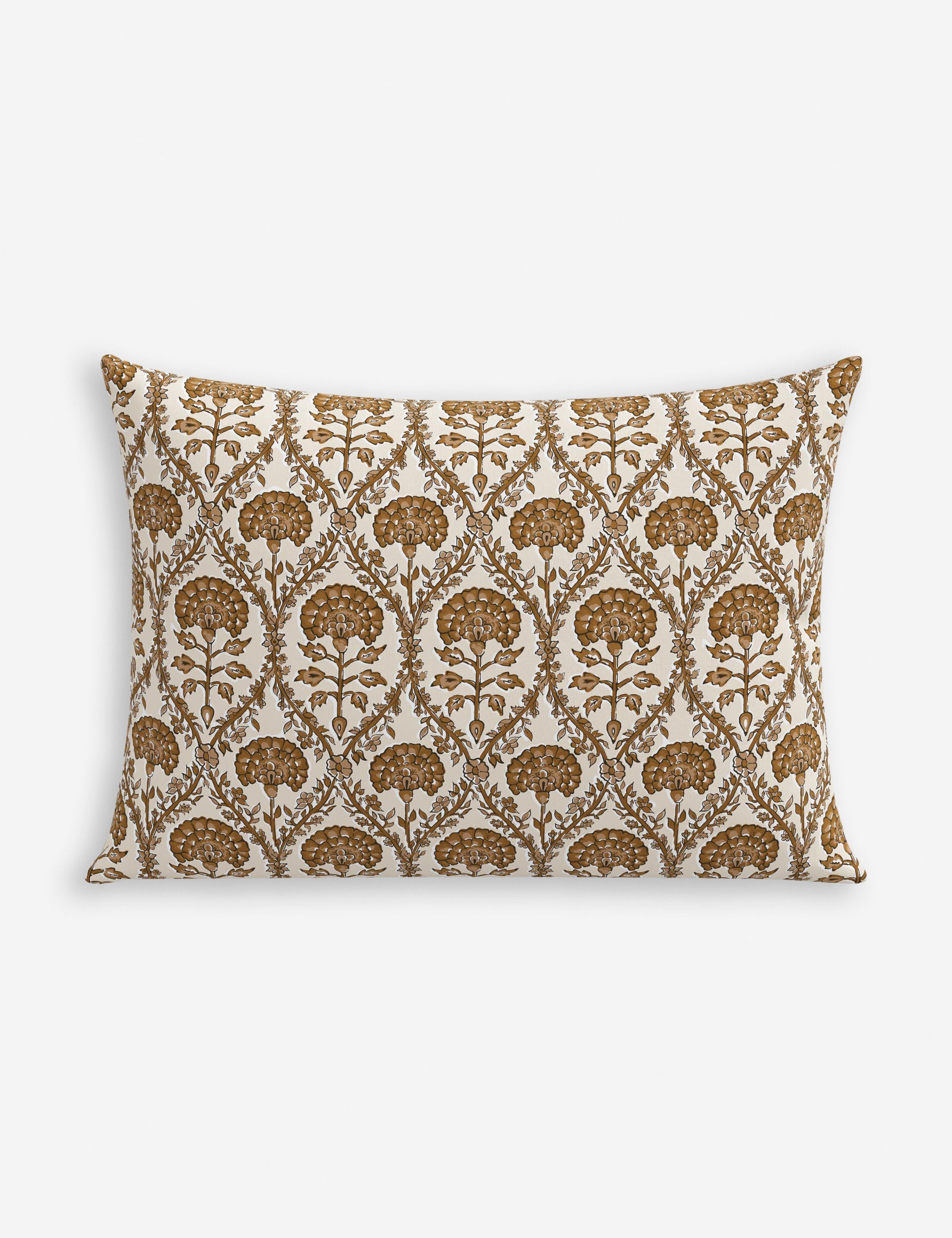 Bela Indoor/Outdoor Pillow | Floral Block Print Design