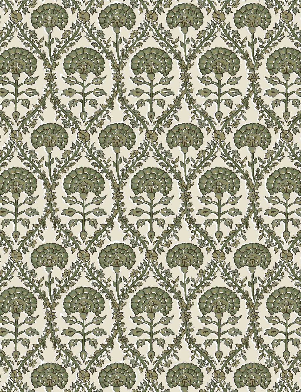 Bela Indoor/Outdoor Pillow | Floral Block Print Design