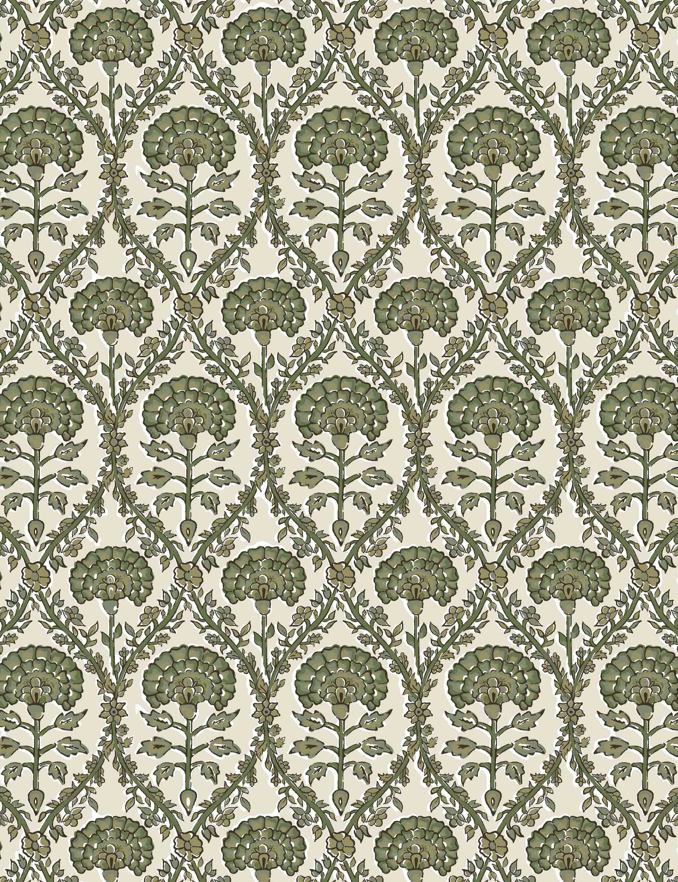 Bela Indoor/Outdoor Pillow | Floral Block Print Design