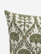 Bela Indoor/Outdoor Pillow | Floral Block Print Design