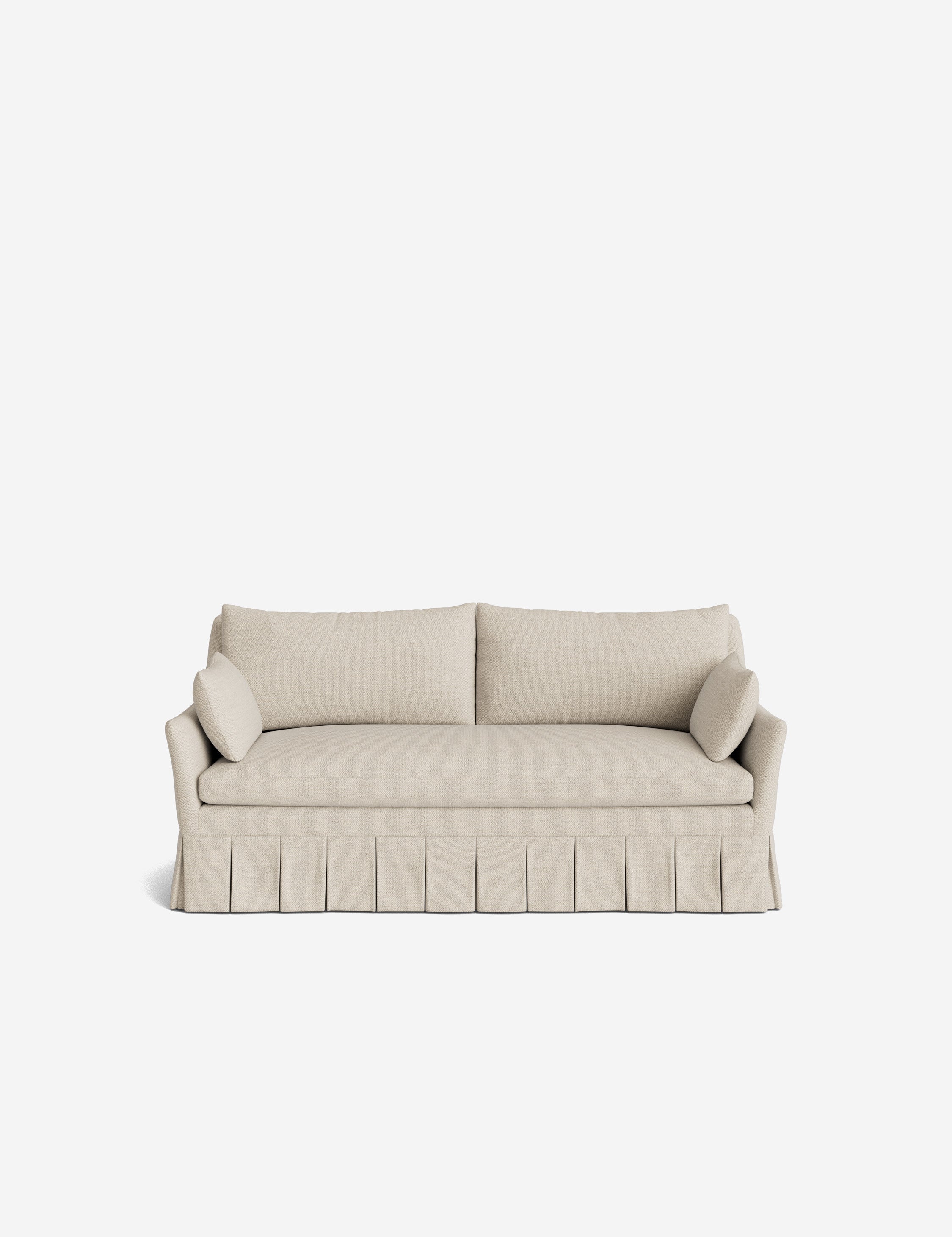 Pavona Pleated Sofa | Transitional Style, Slope-Arm Design