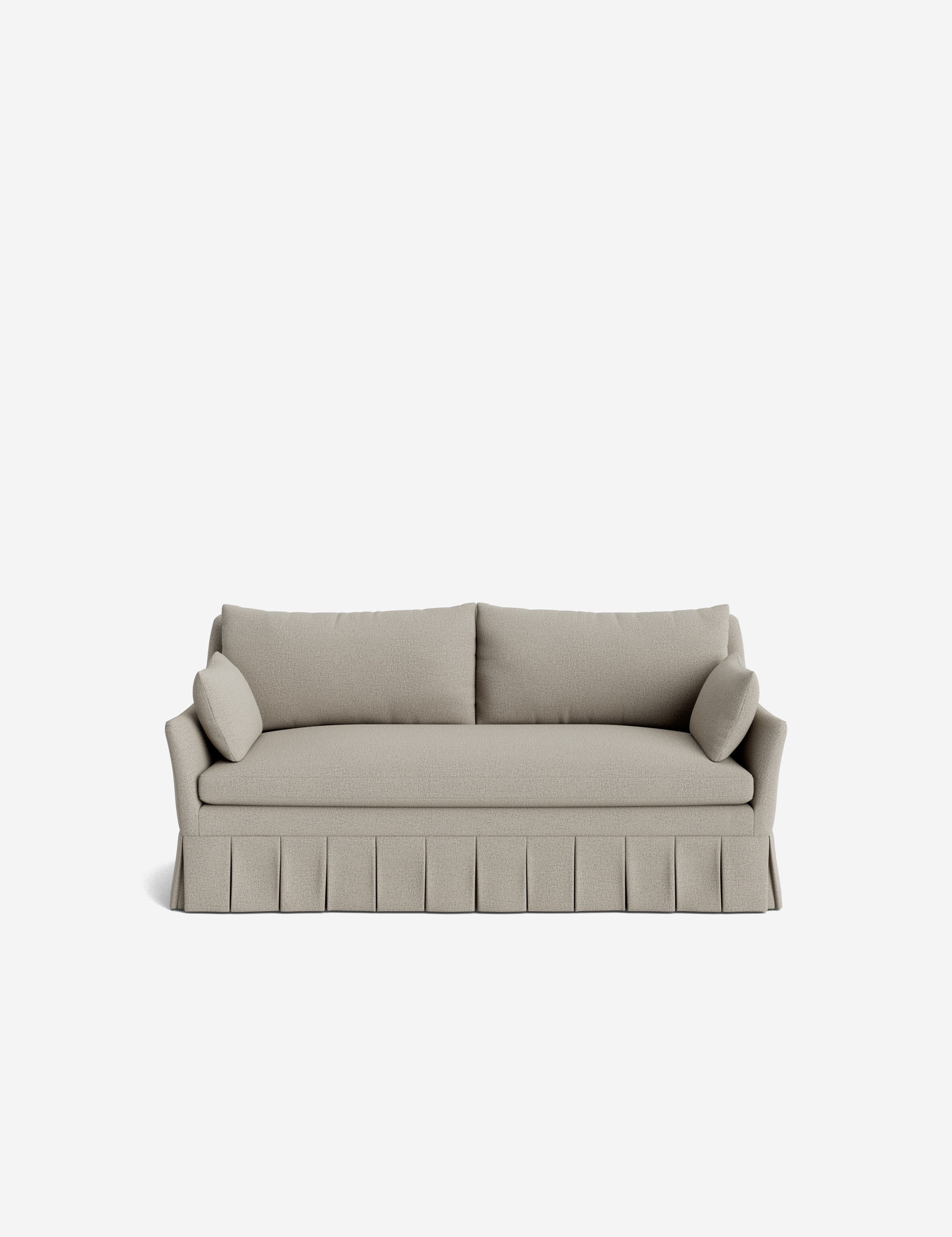 Pavona Pleated Sofa | Transitional Style, Slope-Arm Design