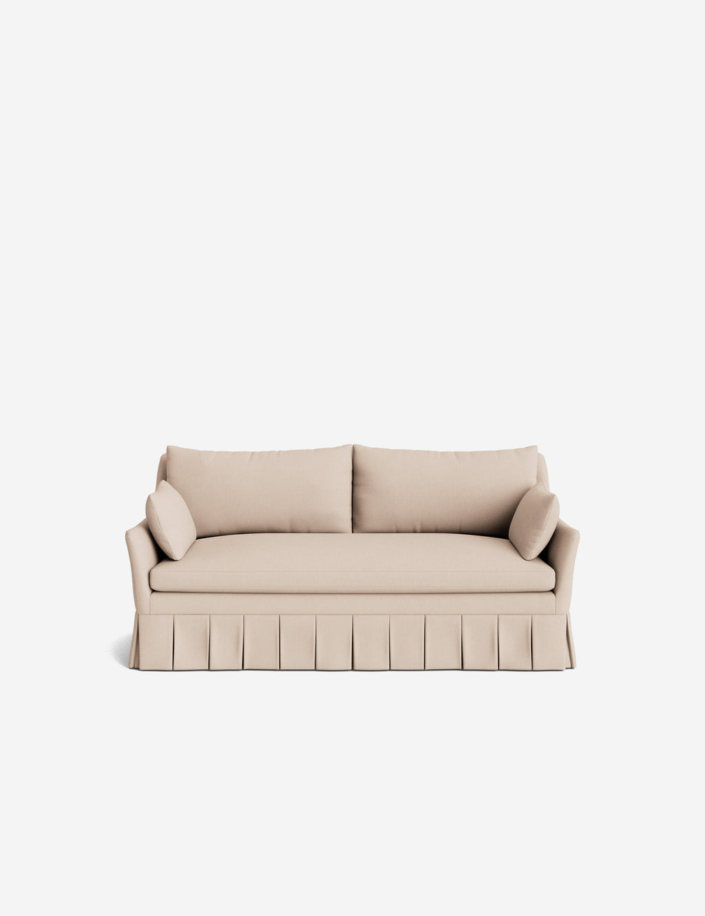 Pavona Pleated Sofa | Transitional Style, Slope-Arm Design