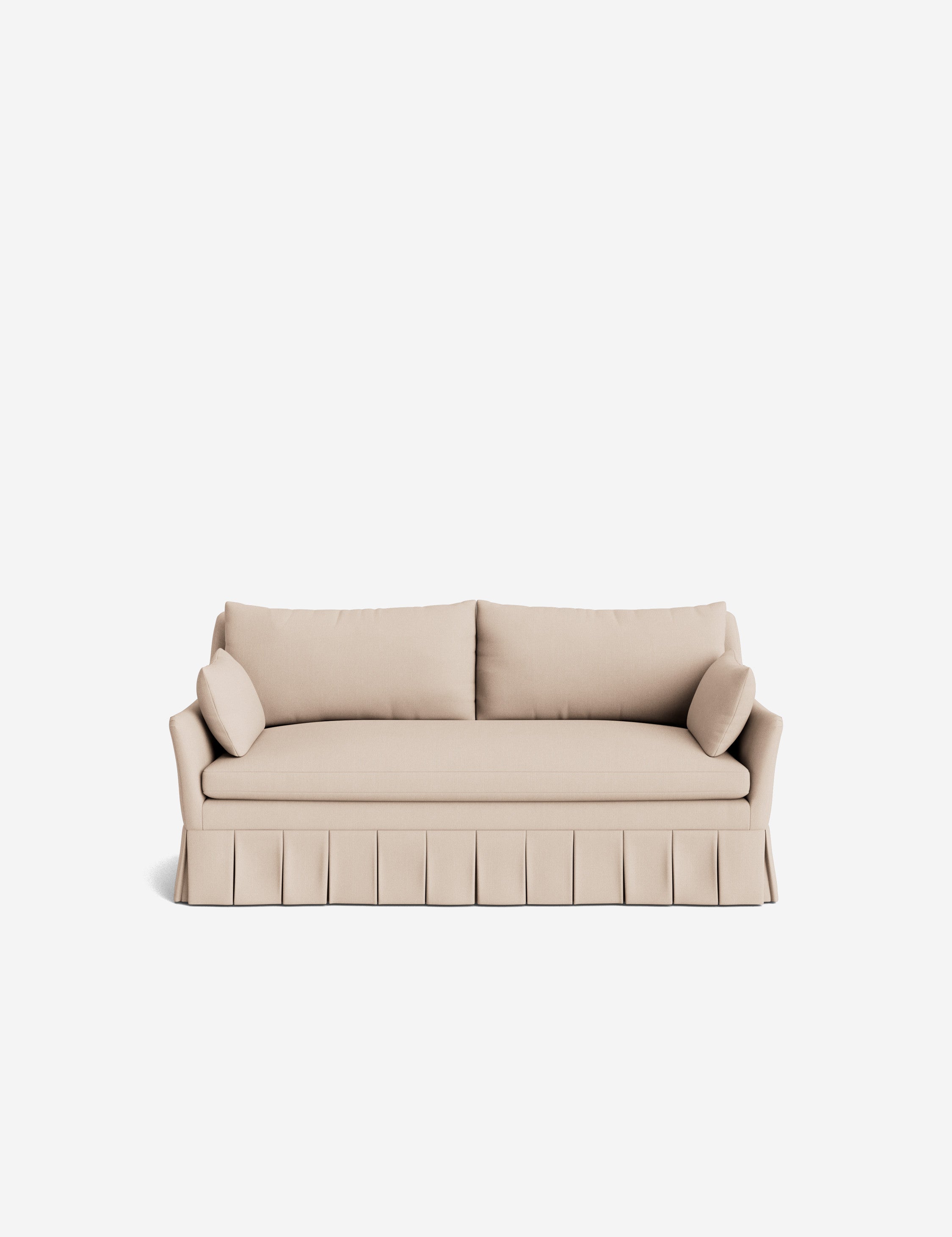 Pavona Pleated Sofa | Transitional Style, Slope-Arm Design