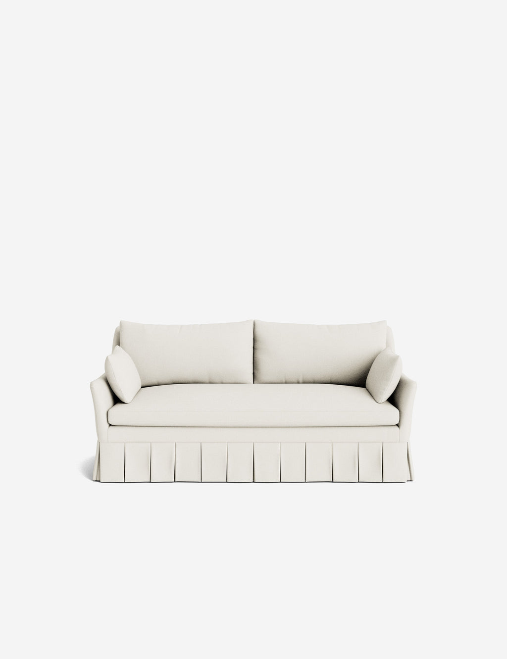 Pavona Pleated Sofa | Transitional Style, Slope-Arm Design