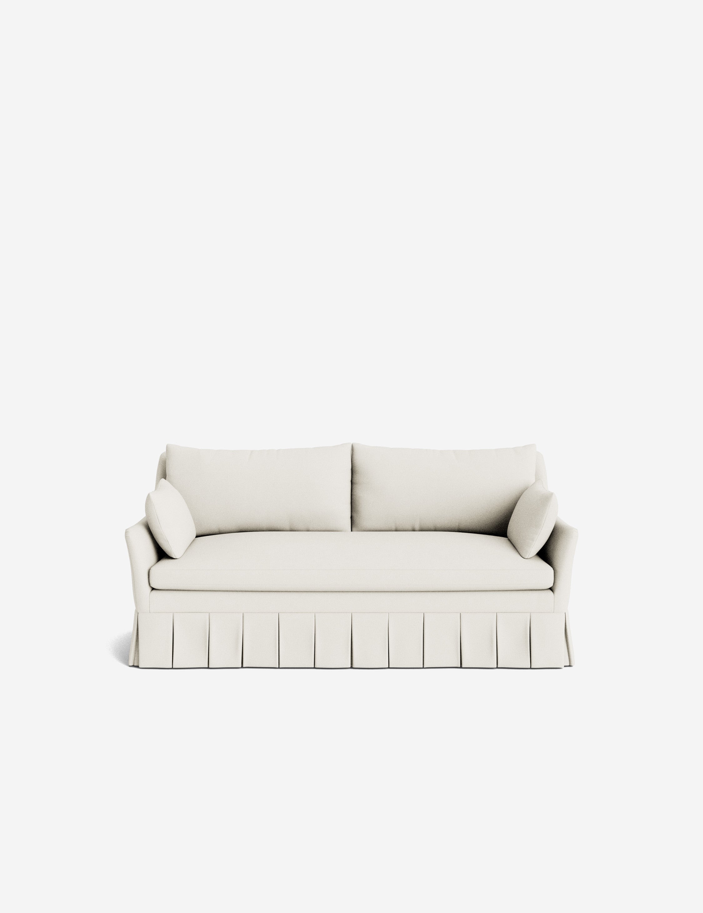 Pavona Pleated Sofa | Transitional Style, Slope-Arm Design