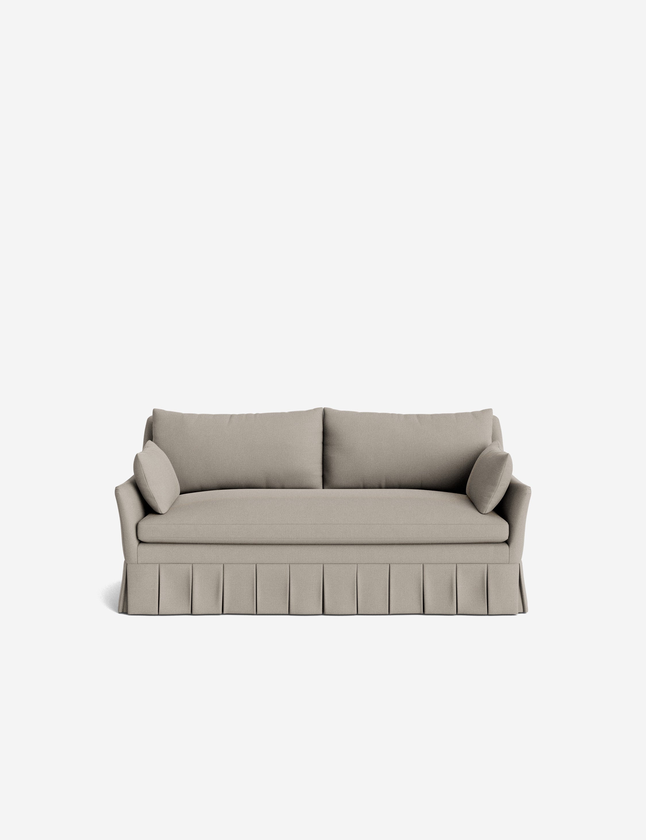 Pavona Pleated Sofa | Transitional Style, Slope-Arm Design