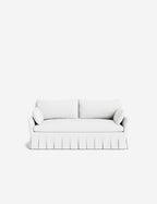 Pavona Pleated Sofa | Transitional Style, Slope-Arm Design
