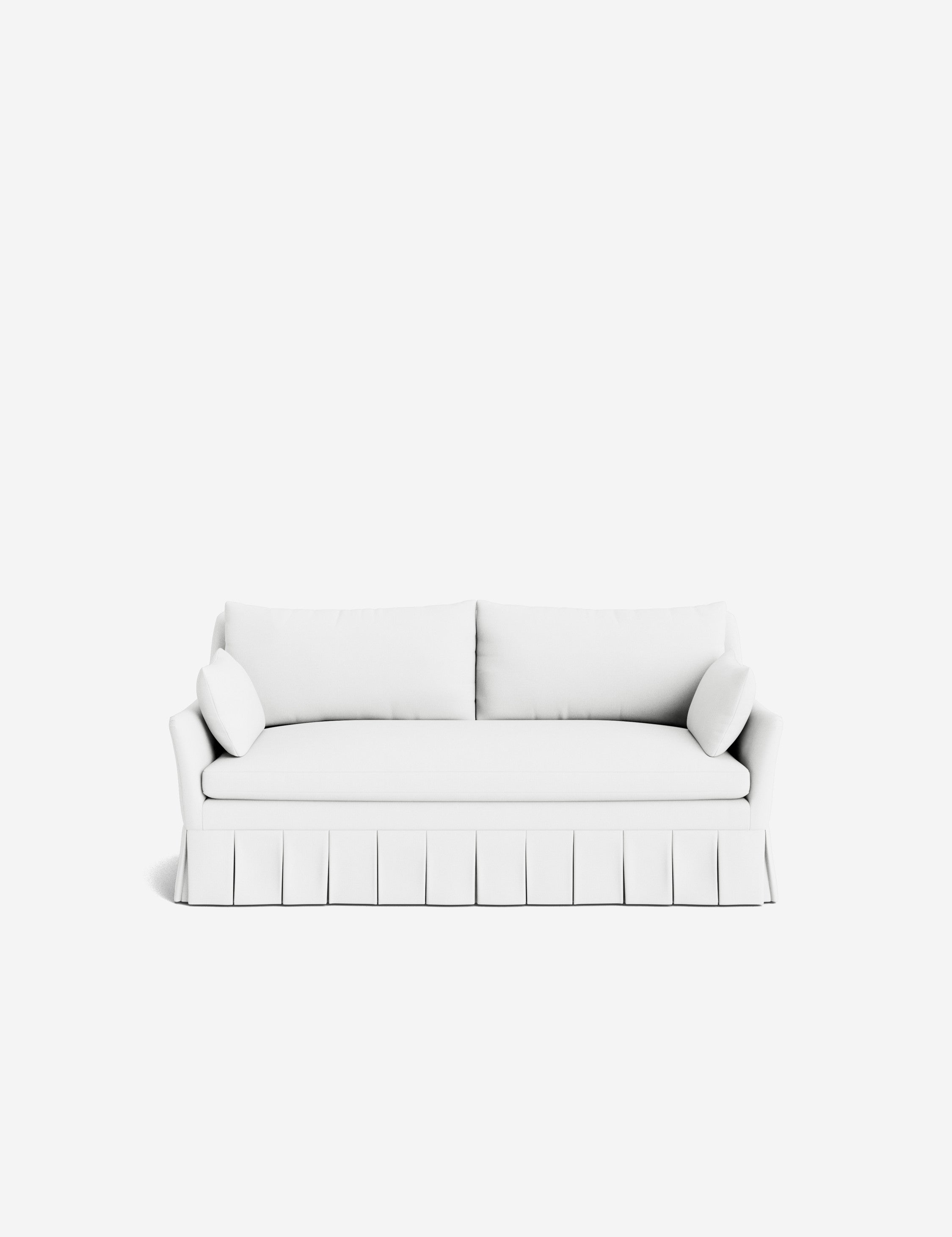 Pavona Pleated Sofa | Transitional Style, Slope-Arm Design