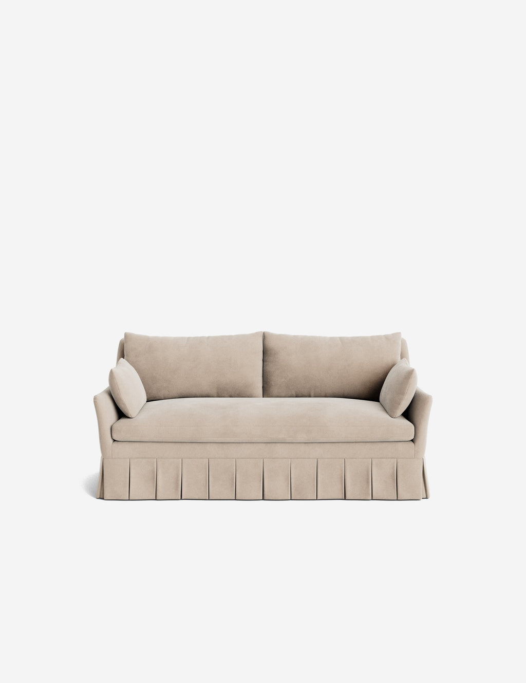 Pavona Pleated Sofa | Transitional Style, Slope-Arm Design