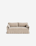Pavona Pleated Sofa | Transitional Style, Slope-Arm Design
