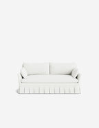 Pavona Pleated Sofa | Transitional Style, Slope-Arm Design