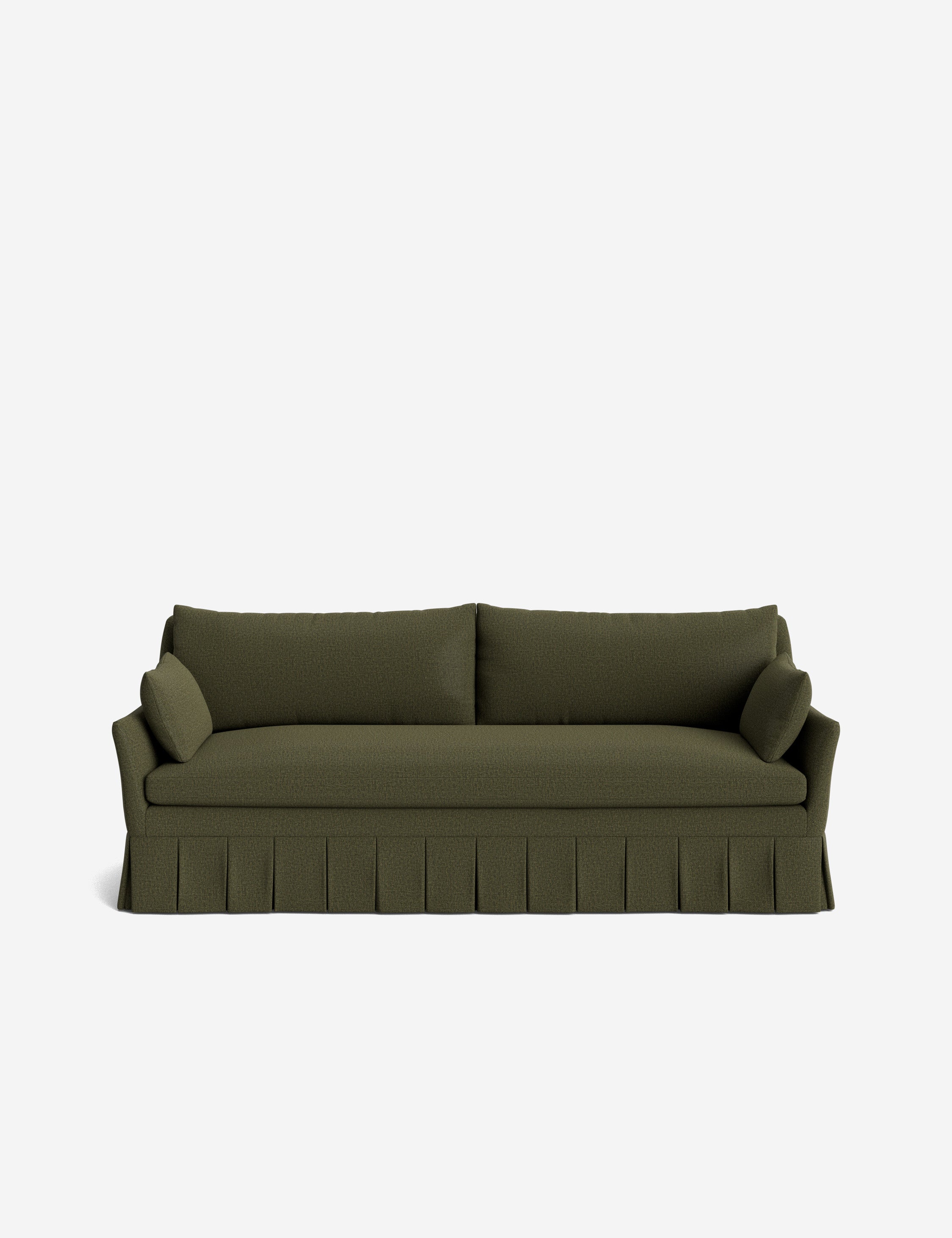 Pavona Pleated Sofa | Transitional Style, Slope-Arm Design
