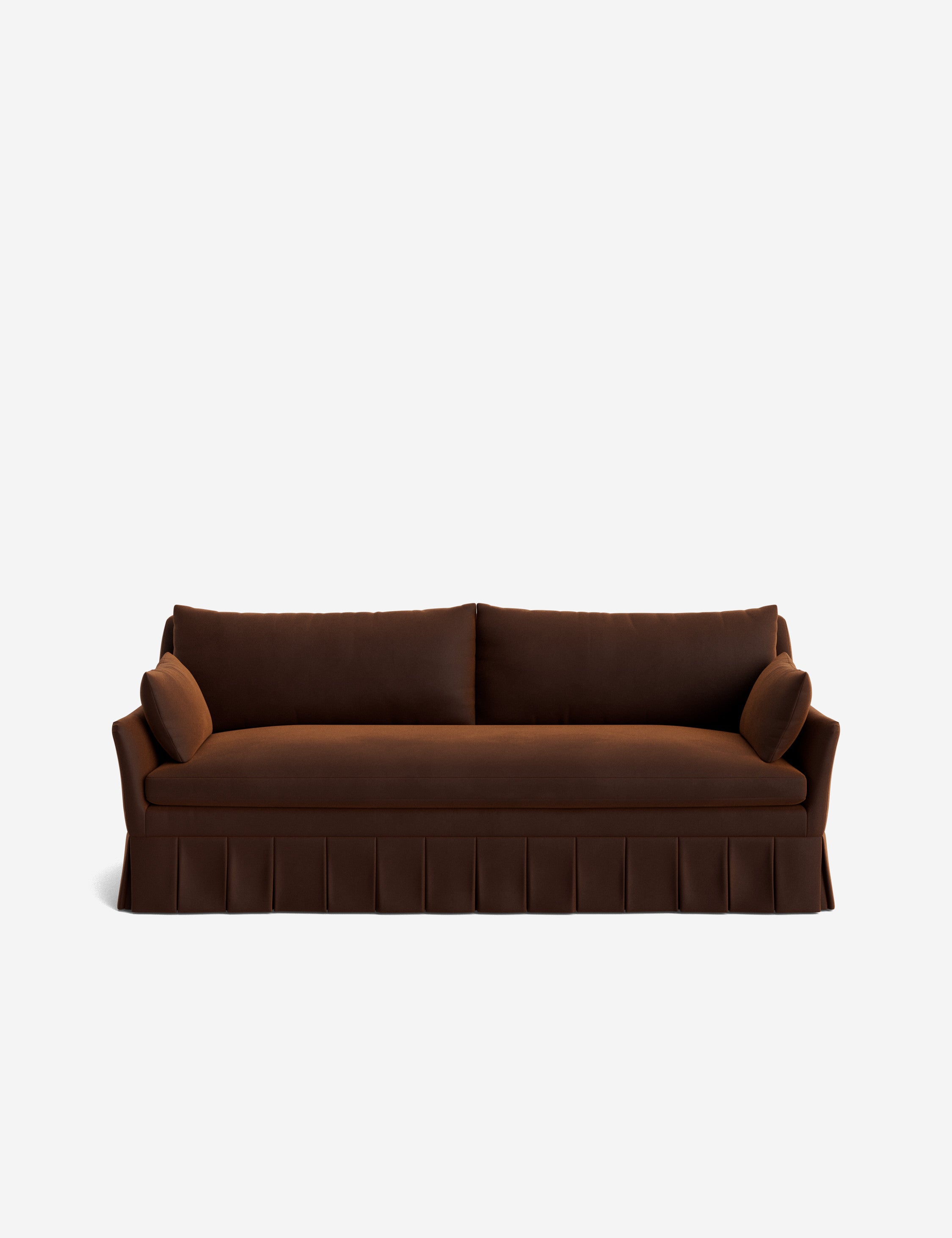 Pavona Pleated Sofa | Transitional Style, Slope-Arm Design