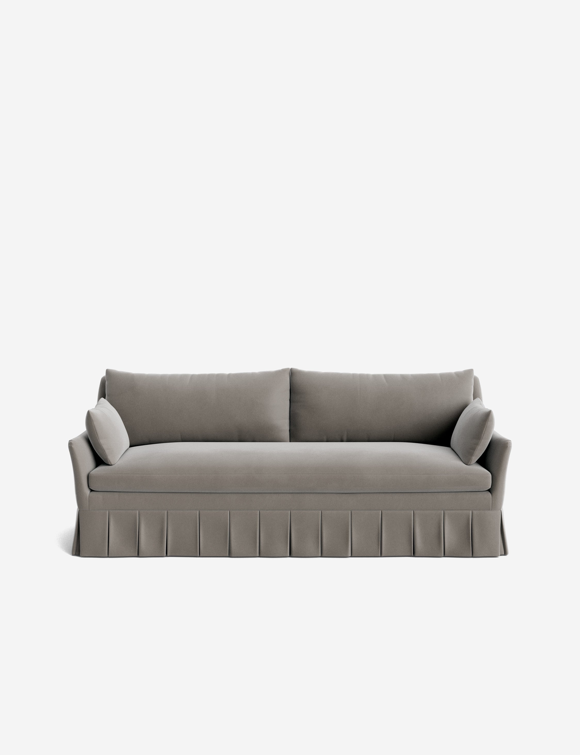 Pavona Pleated Sofa | Transitional Style, Slope-Arm Design