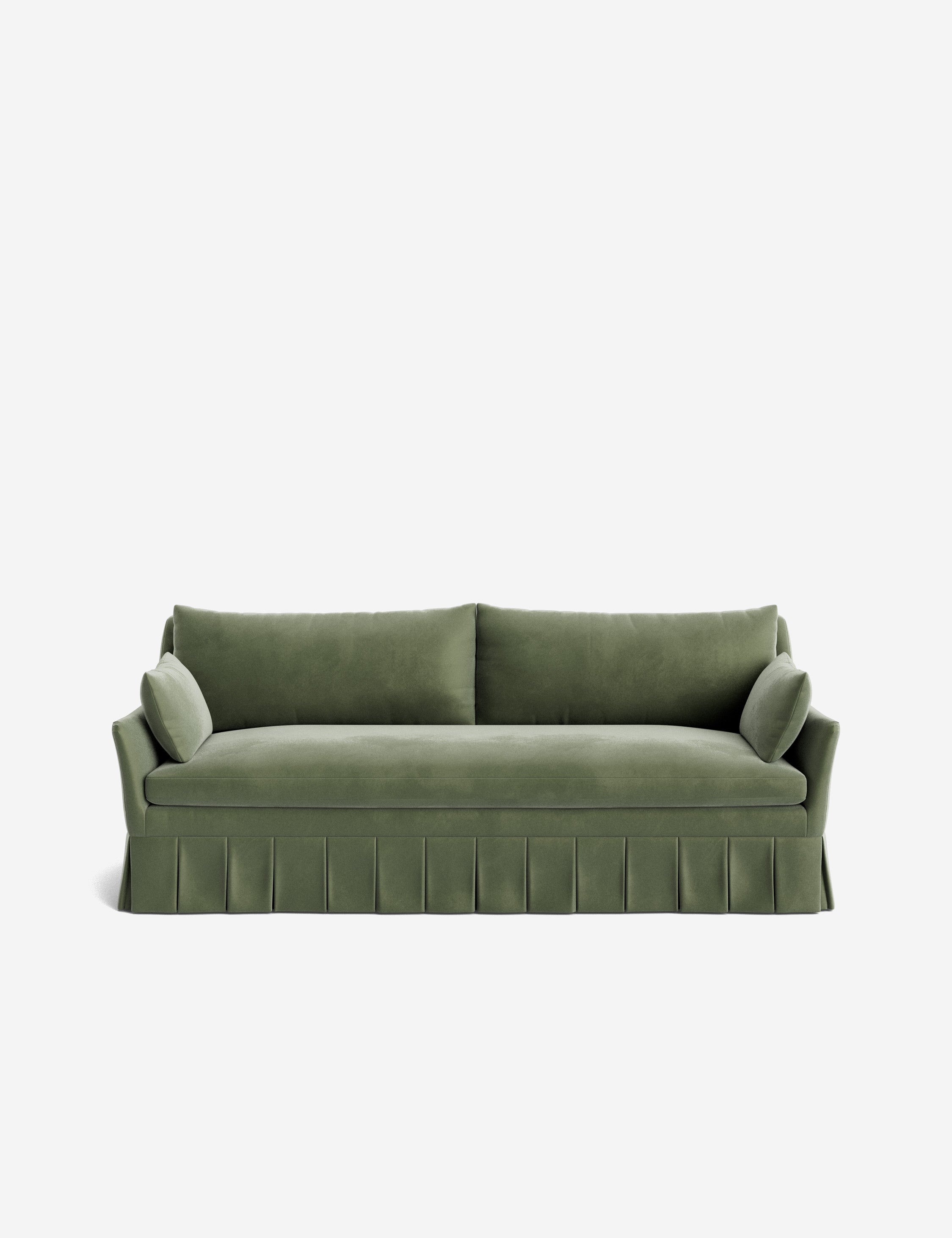 Pavona Pleated Sofa | Transitional Style, Slope-Arm Design