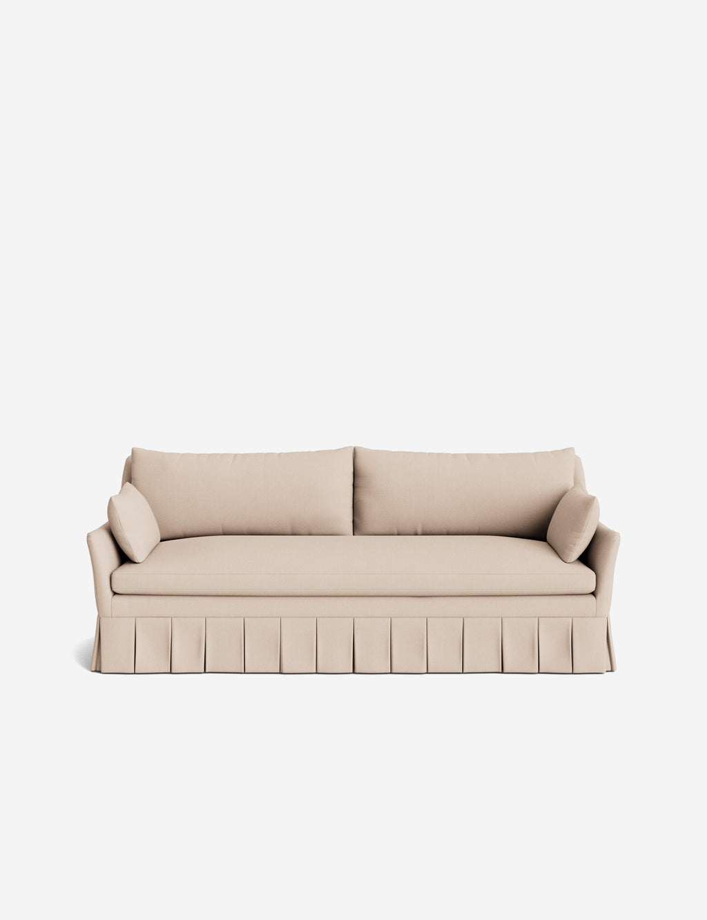 Pavona Pleated Sofa | Transitional Style, Slope-Arm Design