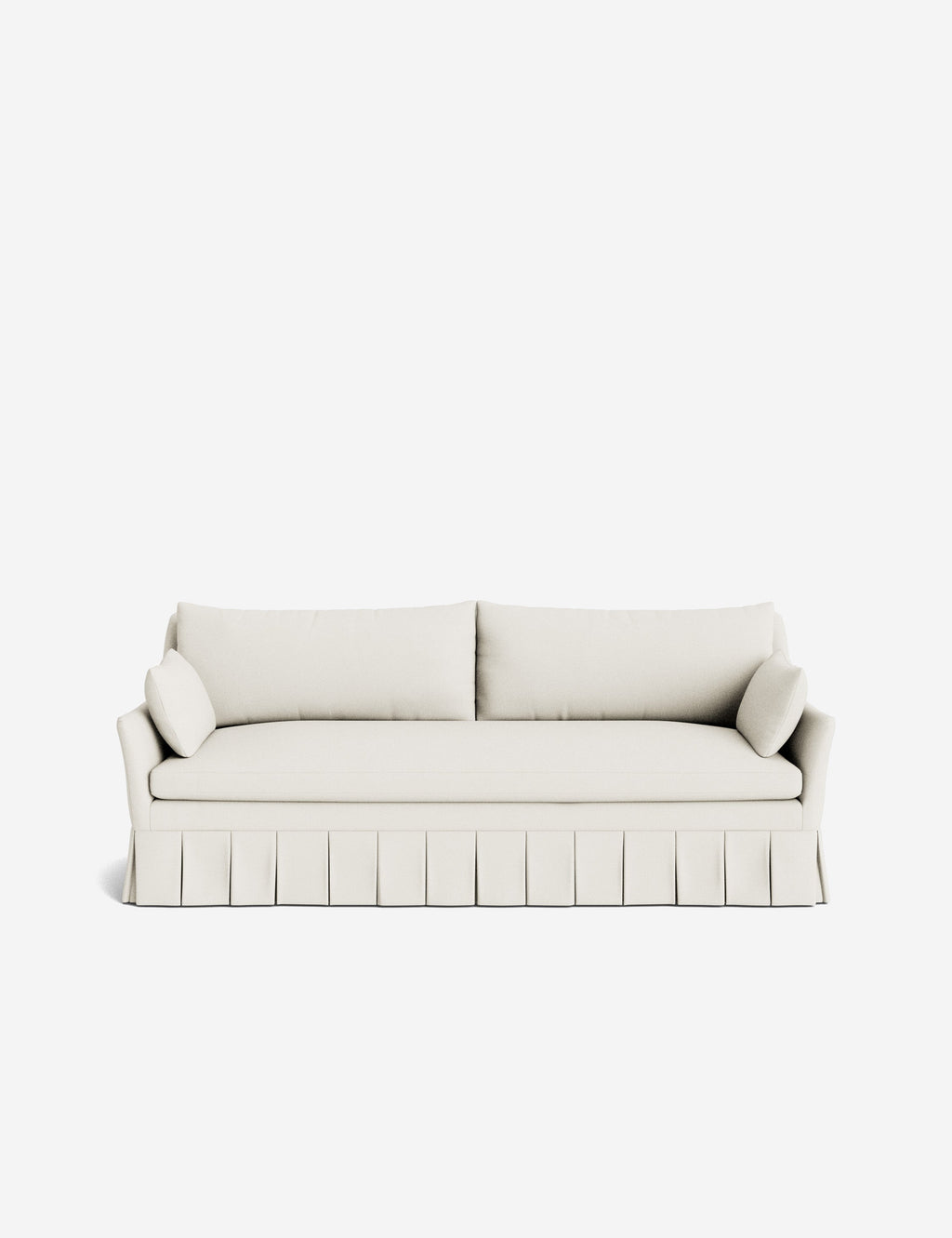 Pavona Pleated Sofa | Transitional Style, Slope-Arm Design