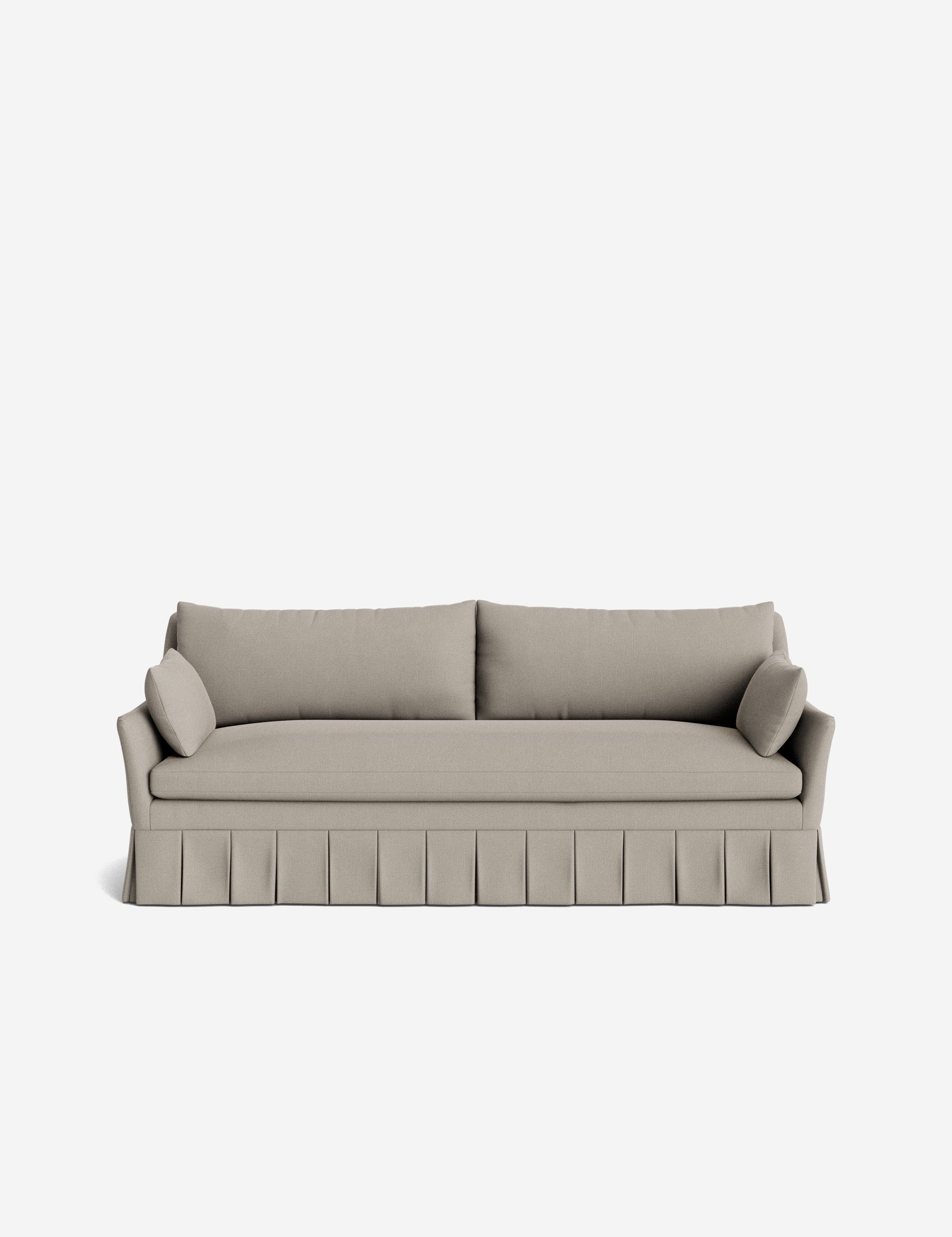 Pavona Pleated Sofa | Transitional Style, Slope-Arm Design