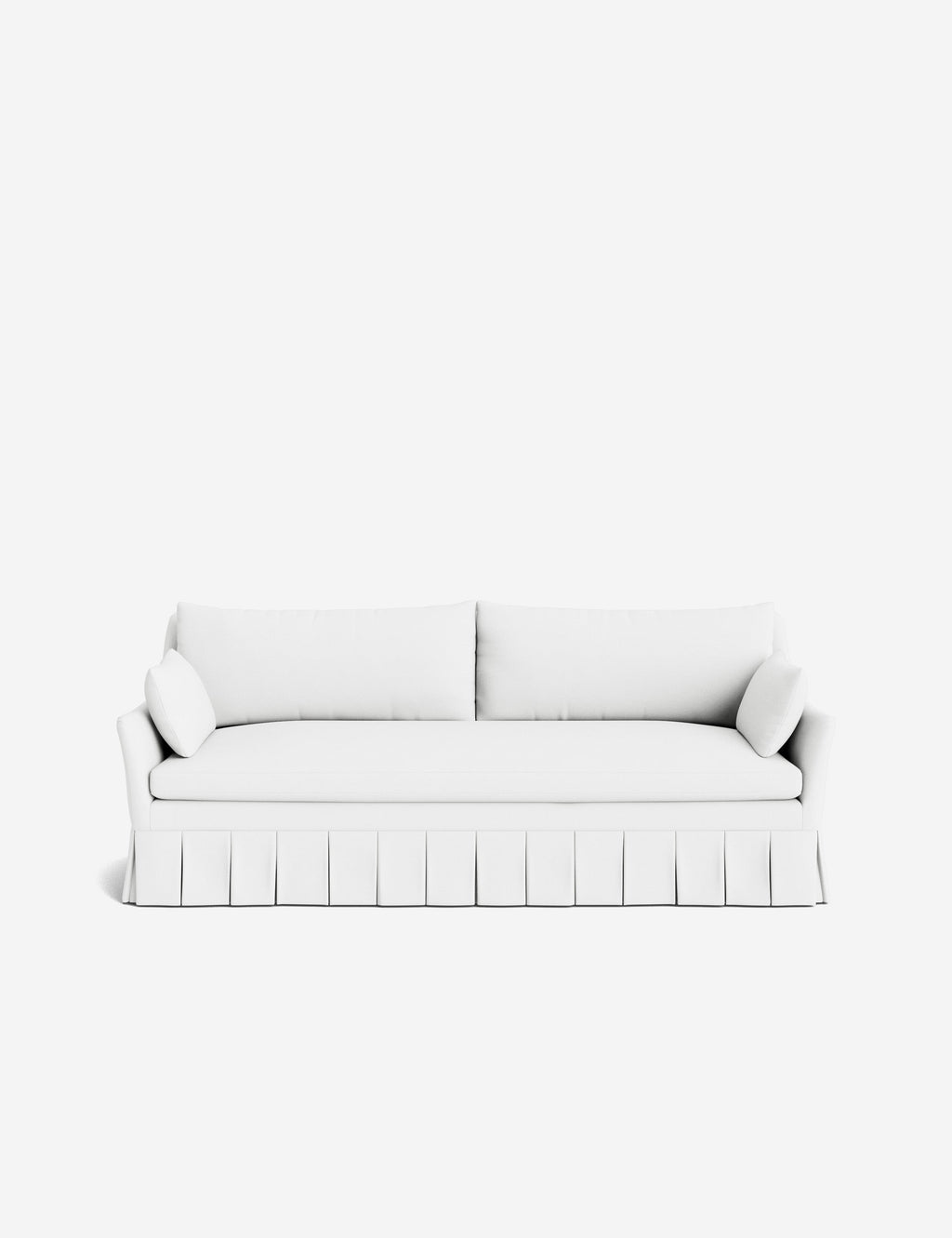 Pavona Pleated Sofa | Transitional Style, Slope-Arm Design