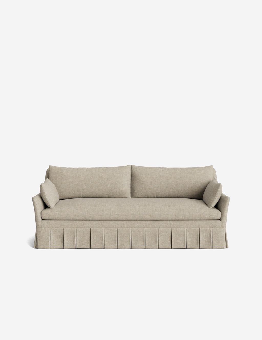 Pavona Pleated Sofa | Transitional Style, Slope-Arm Design