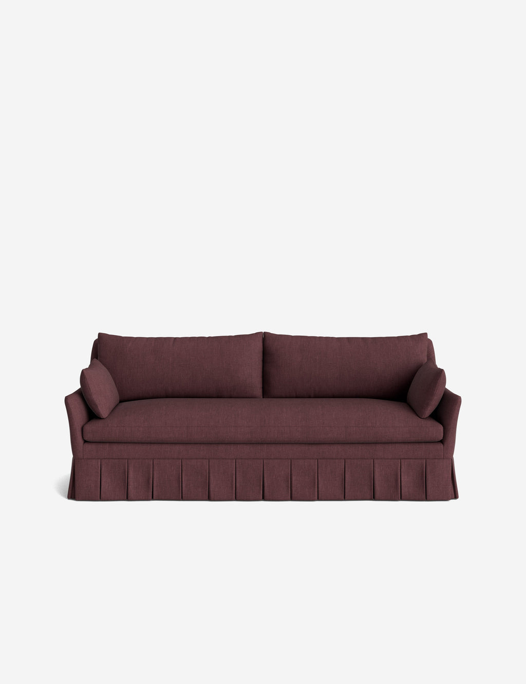 Pavona Pleated Sofa | Transitional Style, Slope-Arm Design