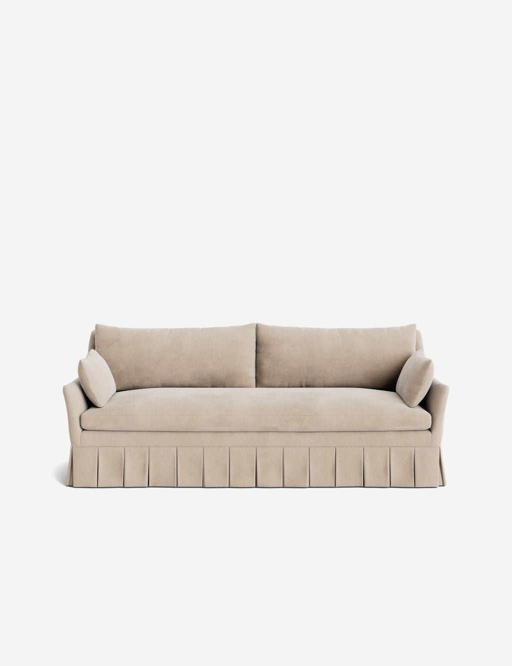 Pavona Pleated Sofa | Transitional Style, Slope-Arm Design