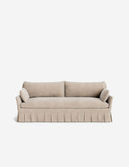 Pavona Pleated Sofa | Transitional Style, Slope-Arm Design