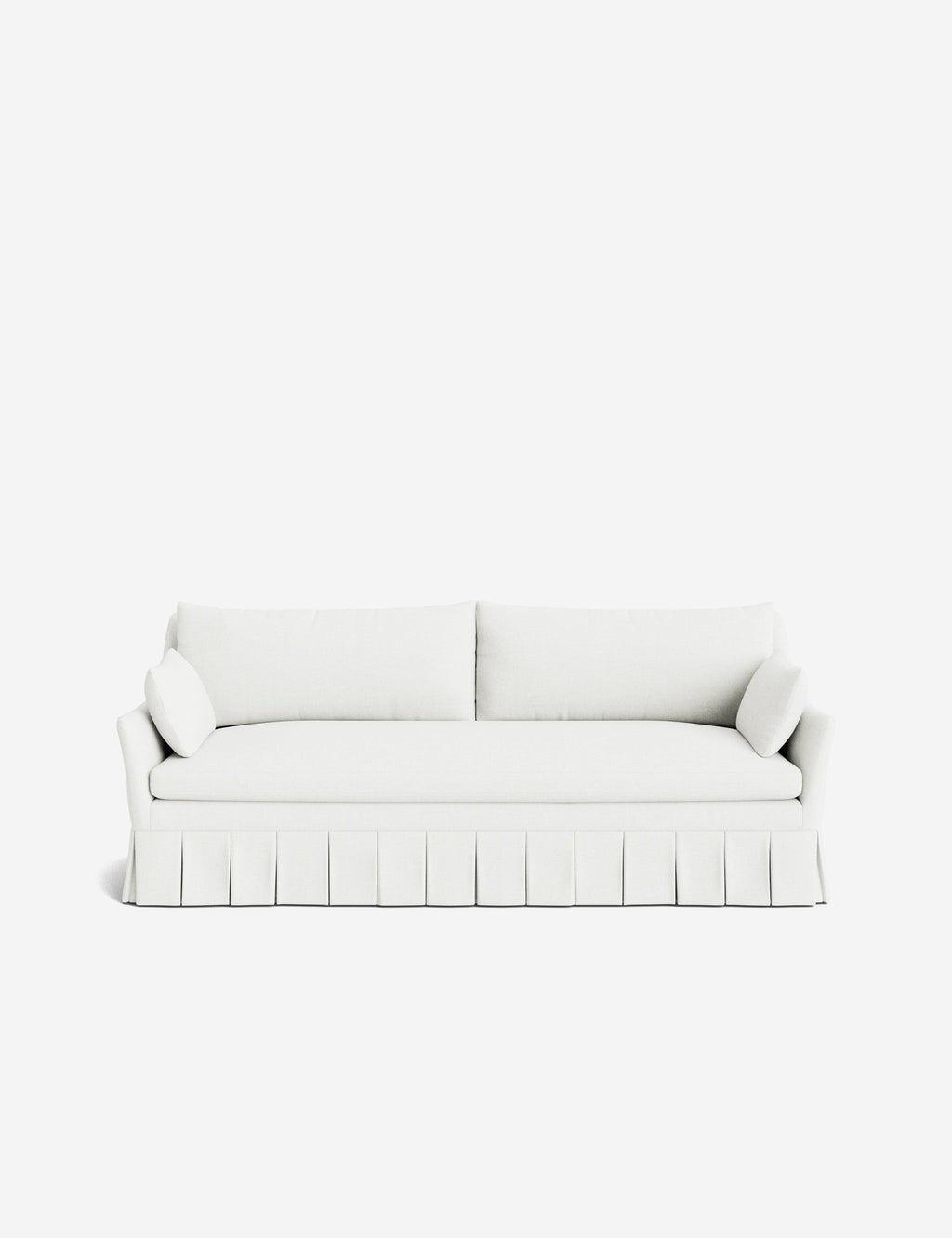 Pavona Pleated Sofa | Transitional Style, Slope-Arm Design