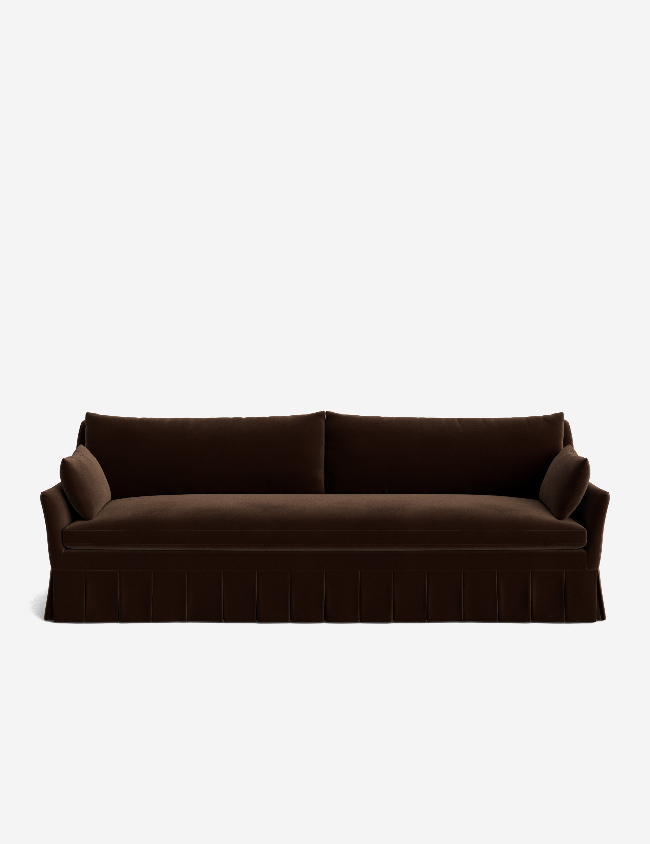 Pavona Pleated Sofa | Transitional Style, Slope-Arm Design