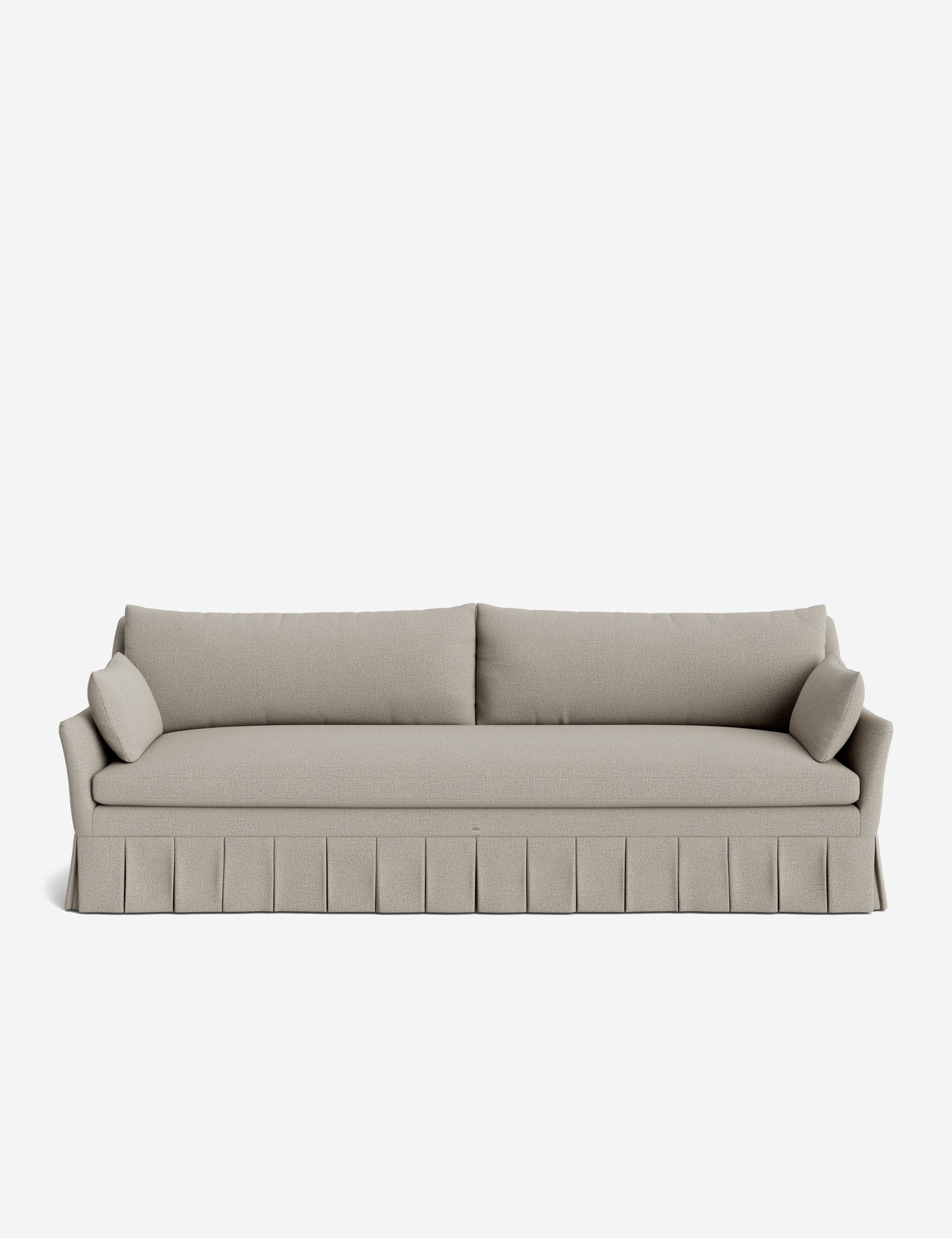 Pavona Pleated Sofa | Transitional Style, Slope-Arm Design