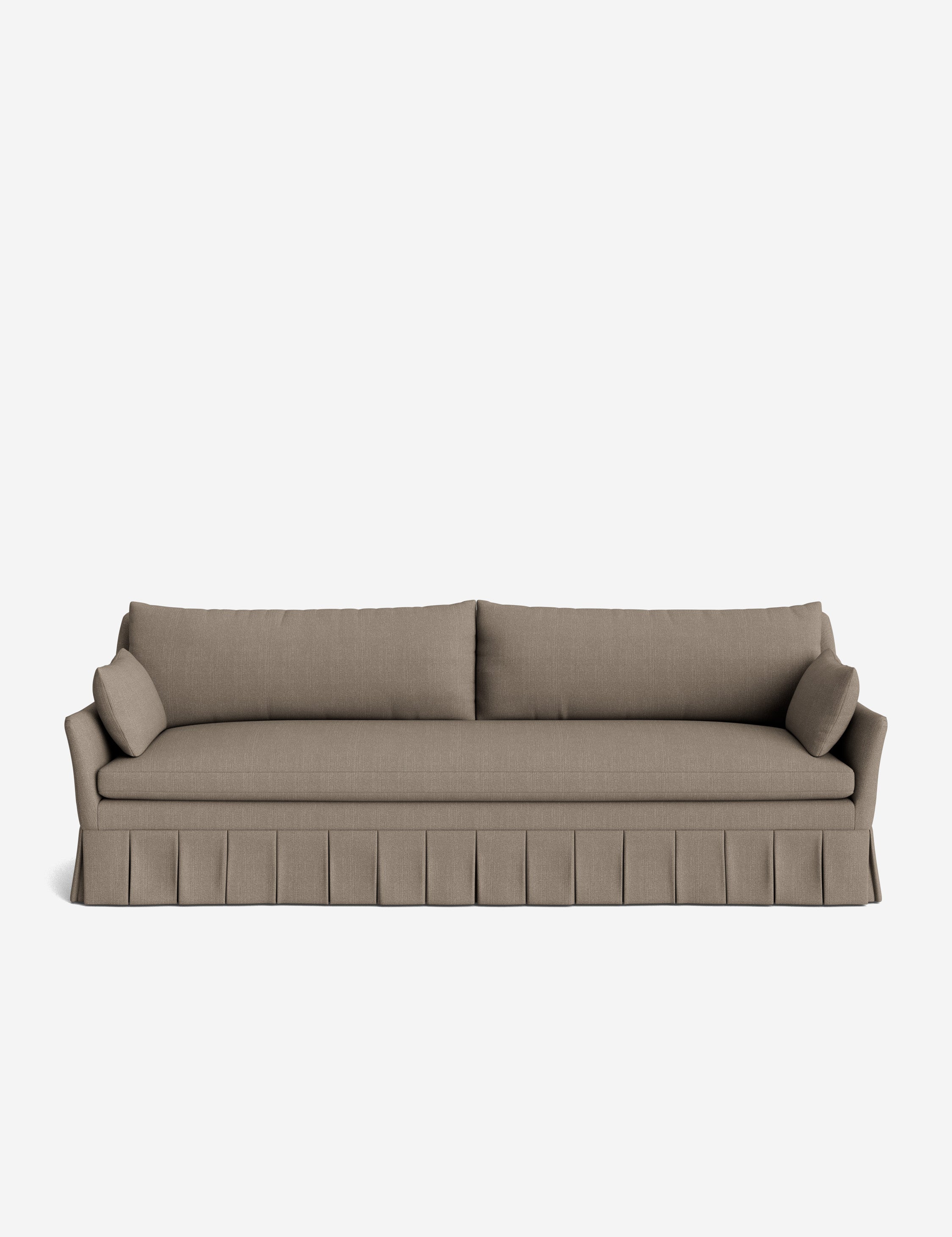 Pavona Pleated Sofa | Transitional Style, Slope-Arm Design