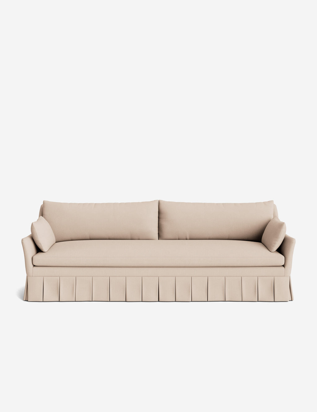 Pavona Pleated Sofa | Transitional Style, Slope-Arm Design