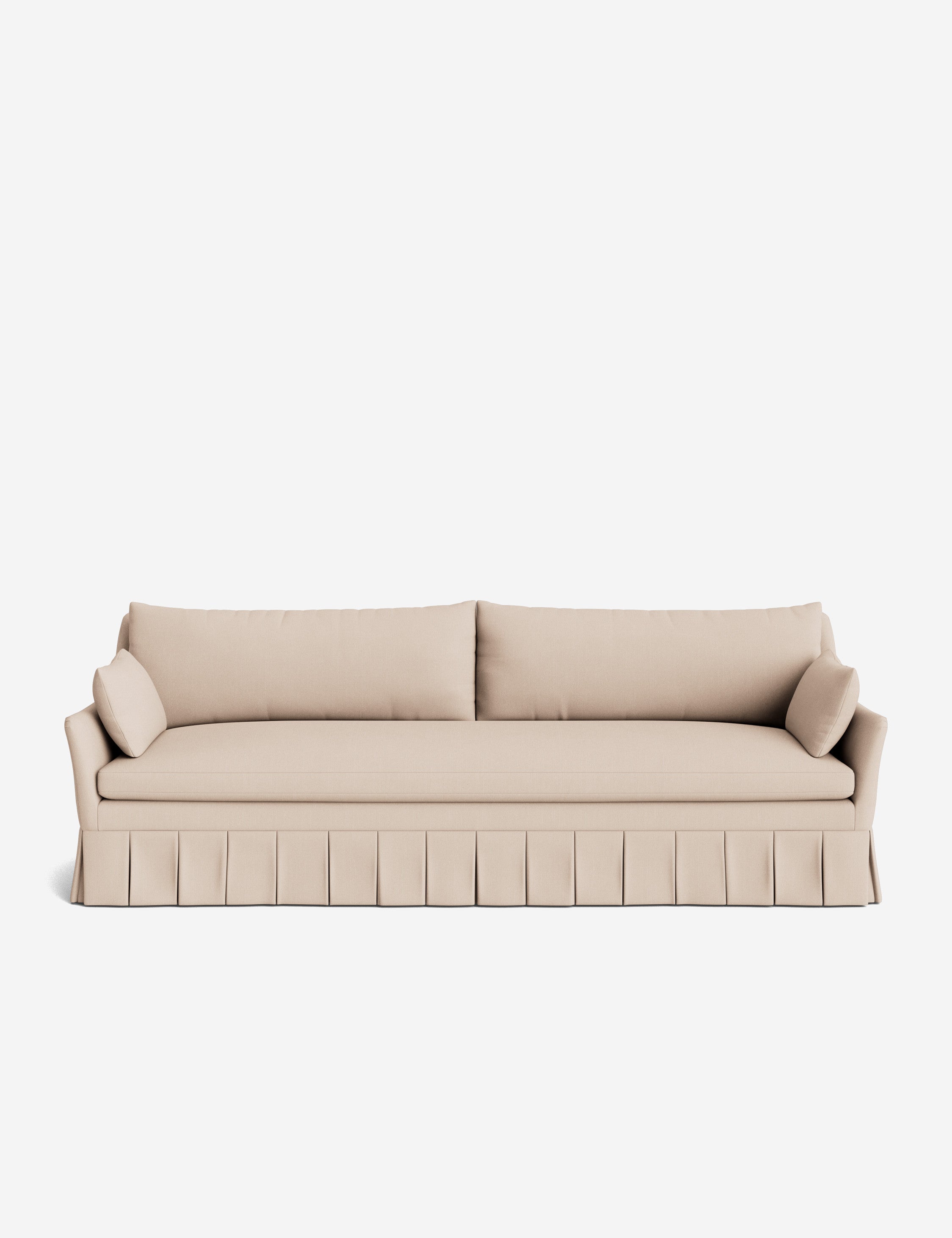 Pavona Pleated Sofa | Transitional Style, Slope-Arm Design