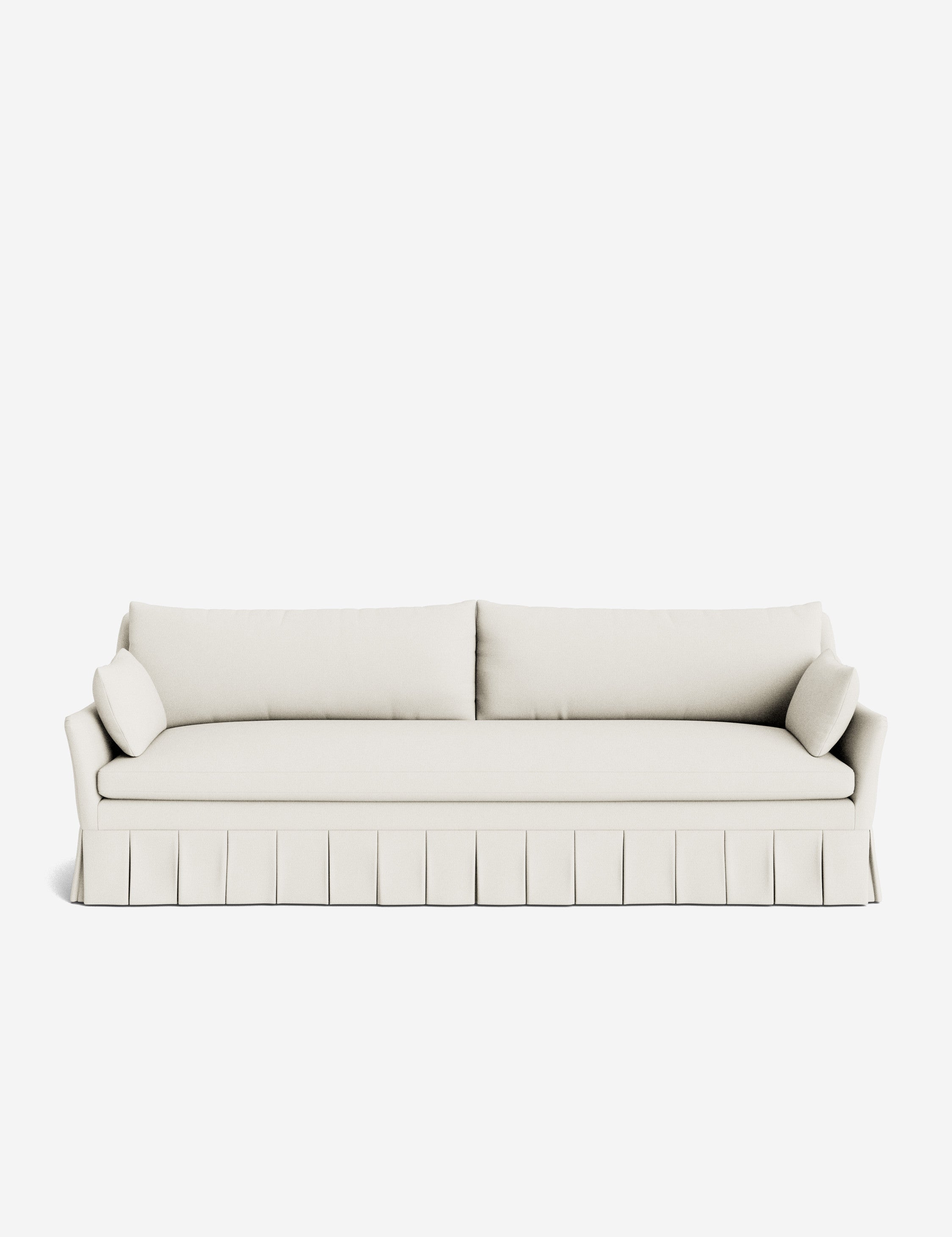 Pavona Pleated Sofa | Transitional Style, Slope-Arm Design