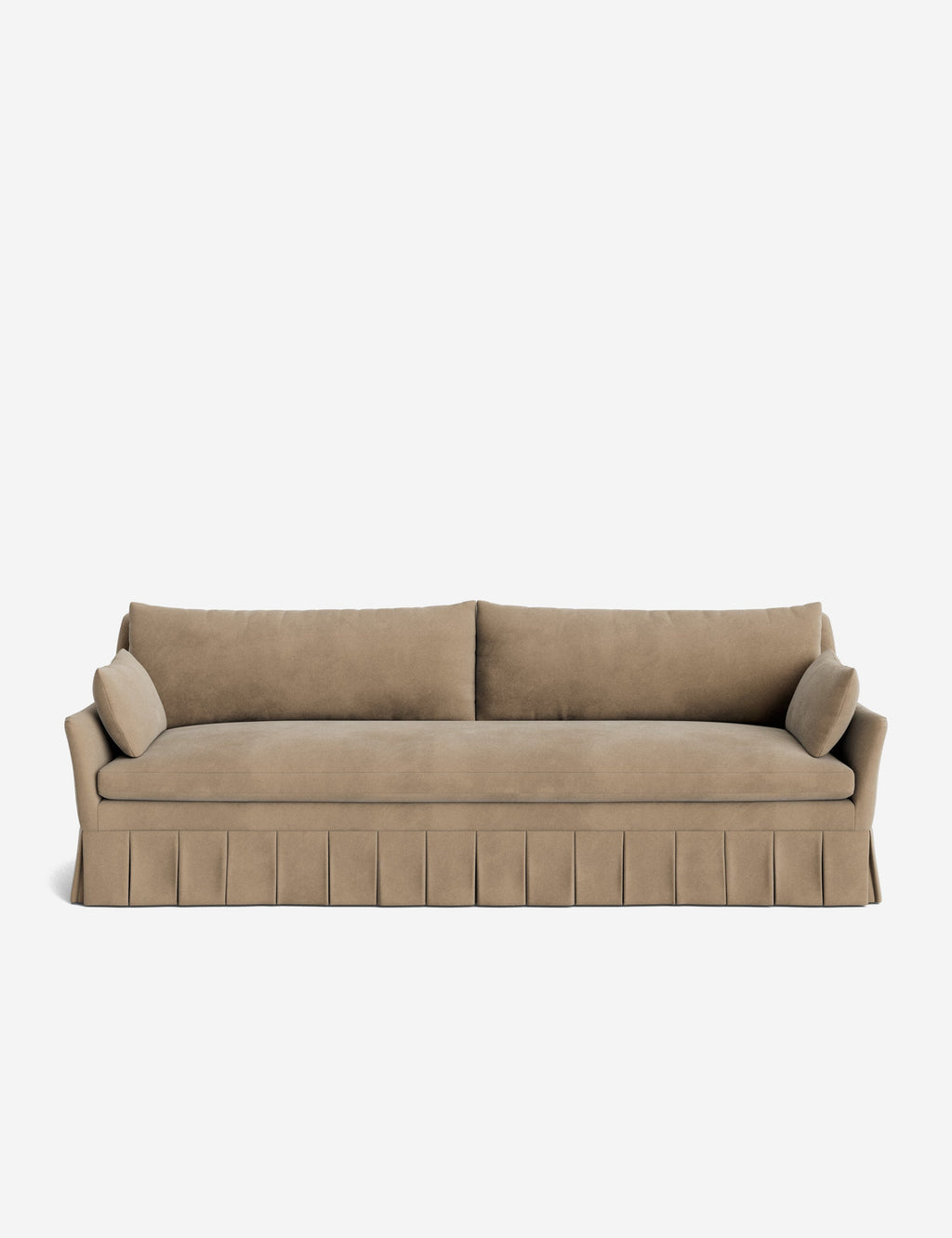 Pavona Pleated Sofa | Transitional Style, Slope-Arm Design